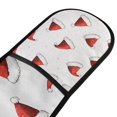 thumbnail image 4 of Yayeee Double Oven Mitt Kitchen Heat Resistant Baking 35" x7" Quilted Glove, Cute Santa Hats Pattern, 4 of 6