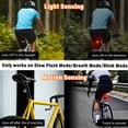 thumbnail image 5 of GREENCYCLE Bike Tail Light, LED Bicycle Rear Light with Changing Colors, USB C Rechargeable Rainbow Bike Lights, Auto ON/OFF, IP65 Waterproof,7Colors15Modes Suitable for Cycling Scooter Motorbike,3PK, 5 of 8