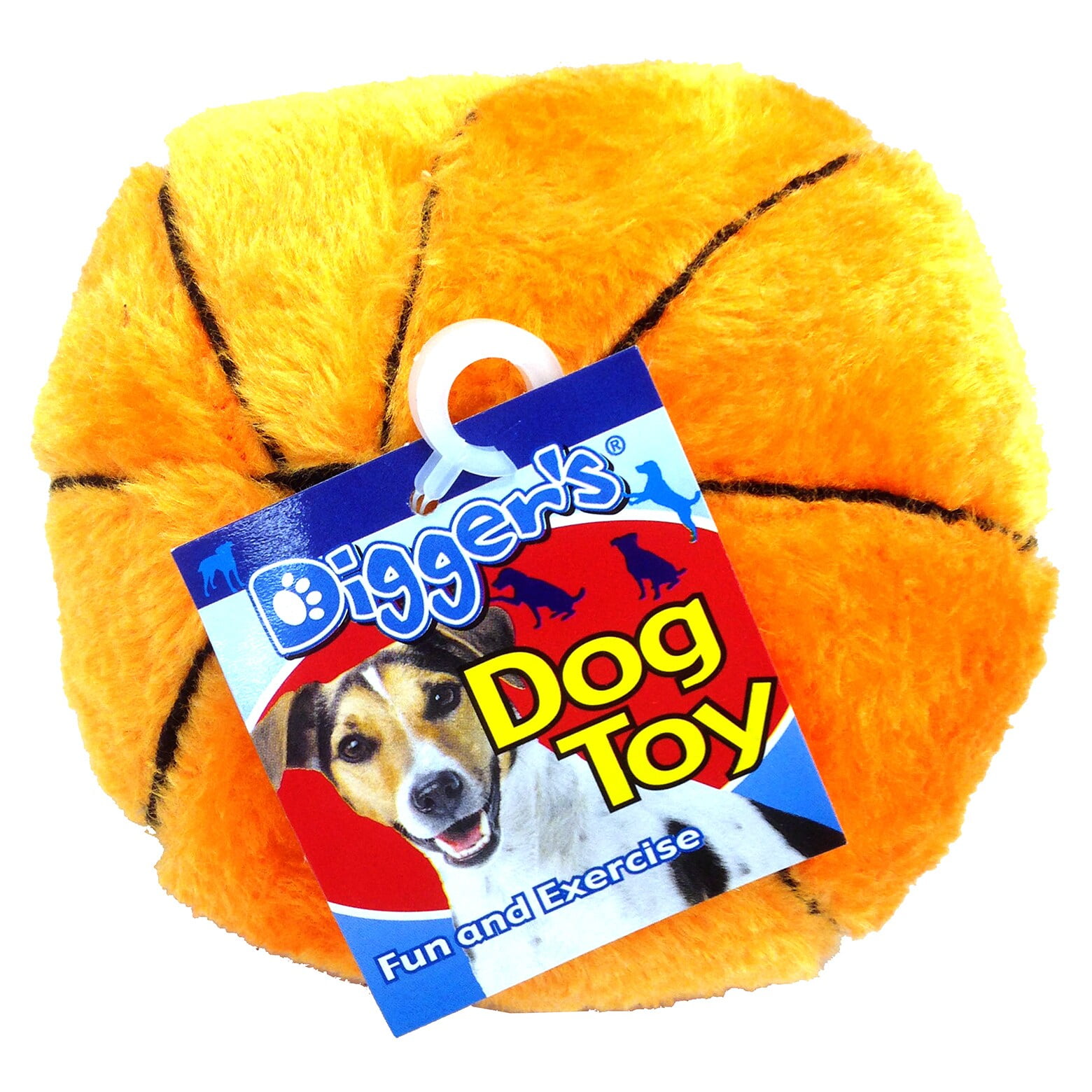 Boss Pet 0880916 5 Plush Basketball Dog Toy Assorted Colors