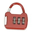 thumbnail image 3 of figatia 3 Digit Combination Lock ,Combination Locker Lock,Gym Locker Lock Outdoor Padlock for Gate Case Wardrobe Office red, 3 of 8
