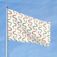 thumbnail image 2 of Lsque Hand Drawn Snake Pattern Flag,Hand Drawn Snake Printed Garden Flag 48 x 72 in - Double Sided Small Flags for Yard, 2 of 9