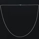 thumbnail image 3 of 5X Cadena de Mujer de Joyeria, "O" Collar de Acero Inoxidable, Plata - 2 mm de - 65 cm de Longitud, 3 of 8