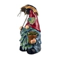 thumbnail image 2 of weibbin Solar Resin Gnome Statue with Light for Garden Patio Outdoor Decor, Multicolor, 8 Inch, 2 of 8