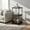 Black, variant on Side Table with Wheels, 3 Tiers End Table Living Room Plastic Mobile Sofa Side Table Small Night Stand Bedroom