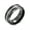 Silver-Black, variant on Mens Two Tone Titanium Wedding Band Ring with 14K Gold Plated Center Stripe for Men