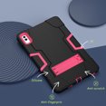 thumbnail image 5 of Dteck for Lenovo Tab M10 5G 10.6 Inch TB360ZU 2023 Case, Heavy Duty Protection Shockproof Rugged Case with Kickstand,Black+Rose, 5 of 6