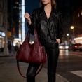 thumbnail image 2 of Sunyuer Vintage Hobo Bag for Women - Large Capacity Crossbody Shoulder Handbag with Multi Pockets, 3-Way Carry, Adjustable Strap, 2 of 7
