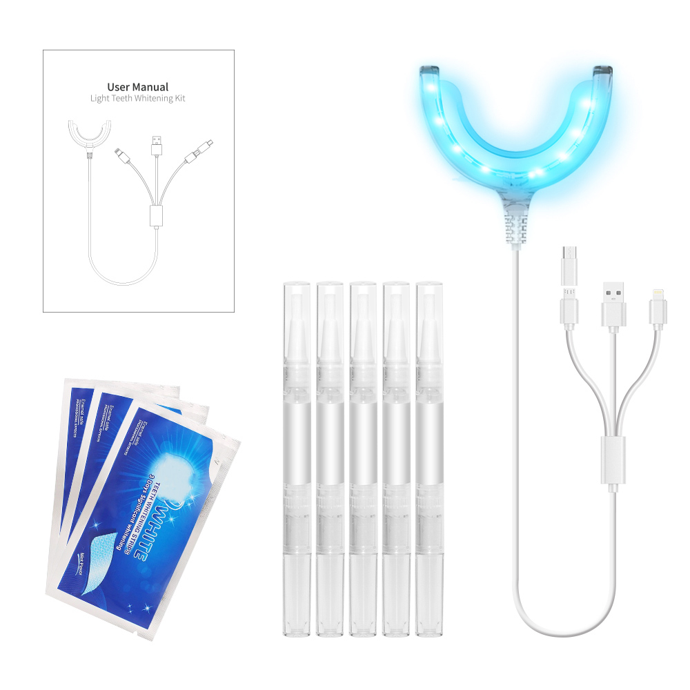 Teeth Whitening Kit16x Led Light Without Sensitive With 5 Smart Teeth Whitening Pens 3 Teeth 