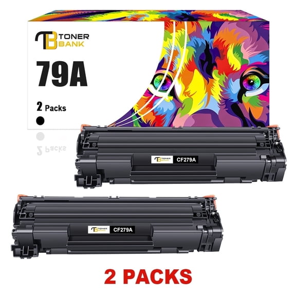 79A Black Toner Cartridge Compatible for HP CF279A 79A LaserJet Pro M12w M12a LaserJet Pro MFP M26nw M26a (Black, 2-Pack)