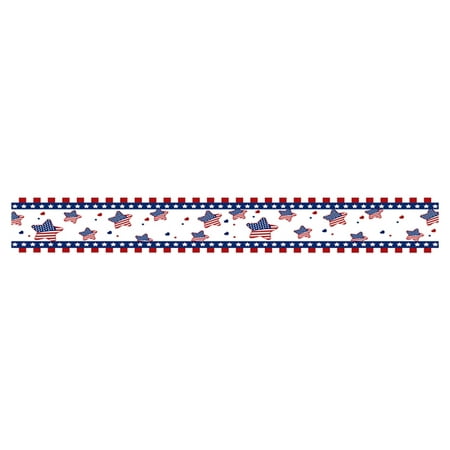 

4th Of July Patriotic Day Table Runner Independence Day Kitchen Living Room Table Decoration for Home Party Decoration 13 X 72 Inch