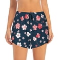 thumbnail image 4 of Lsque Cherry Blossoms Printed Women's Running Shorts with Liner Pockets,Elastic Quick Dry Workout Athletic Gym Yoga Shorts,Womens High Waist Shorts-X-Large, 4 of 9