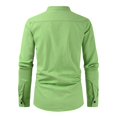 thumbnail image 6 of Xunlbb Mens Long Sleeve Tee Shirts, Men's New Casual Loose Button Solid Color Breathable Shirt Long Sleeved M-3XL Gift for Him, 6 of 8