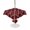 Wine Red, variant on Outdoor Tablecloth with Umbrella Hole for Patio/Picnic/Party/Camping, Khaki Moroccan Waterproof Table Cloth Rectangle Table Cover Washable, Boho Retro Country Abstract Geometric Grid (52"x 70")