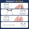 thumbnail image 4 of Eyeglass Nose Pad Silicone Anti-Slip Glasses Nose Grip, Slip-on Glasses Nose Pads for Plastic Frames Glasses Sunglasses White 5, 4 of 7