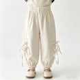thumbnail image 5 of Liyamei Girls Soft Breathable Leggings with Loose Fit and Knot for Summer Casual Size 3-9 Years, 5 of 5