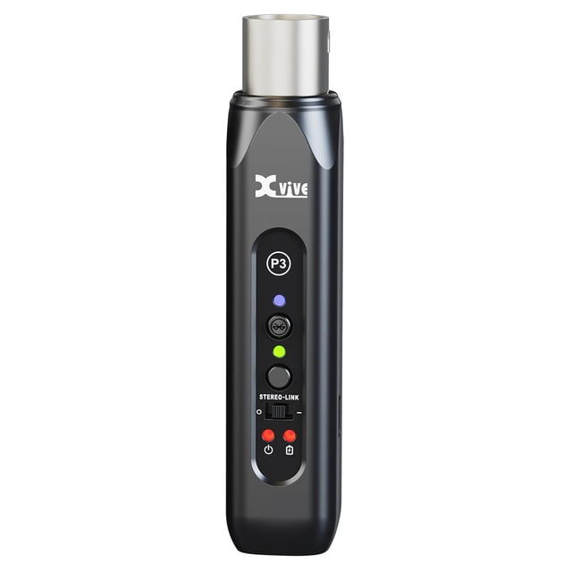 Receptor Bluetooth Xvive P3 XLR inalámbrico de alta fidelidad