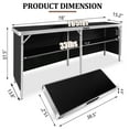 thumbnail image 5 of EVGTTI 78“ Portable Bar Table for Events,Mobile Bartending Station with Carry Bag for Party, Craft,Fair Tradeshow, Exhibition, Easy Setup, 5 of 7