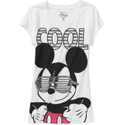 Juniors Cool Mickey Glasses Graphic Tee