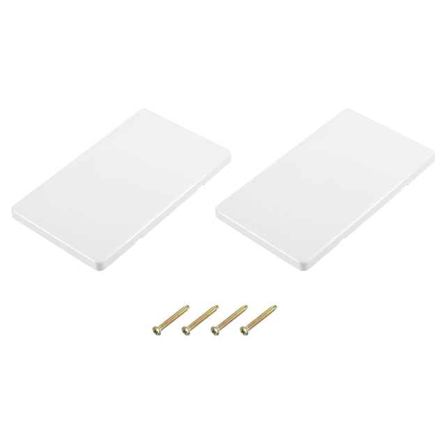 Luz Basculante Interruptor Pared Panel 2 Grupo PC Blanco Cubierta 146mm x 86mm para Receptáculo Salida Interruptor Paquete de 2