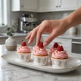 thumbnail image 7 of Panificio 2 oz Round Vintage Floral Paper Medium Baking Cup - Pleated - 2 1/4" x 2 1/4" x 1 1/2" - 200 count box, 7 of 7