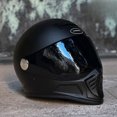 thumbnail image 2 of Casco de motocicleta de cara completa con doble lente todoterreno, casco Retro con certificación DOT, lentes negros, Cascos para motos Harley Casco moto, 2 of 5