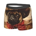 thumbnail image 2 of Daiia Western French Bulldog Cowboy Men's Underwear Boxer Briefs, Cotton Stretch Moisture-Wicking Underwear-Medium, 2 of 9