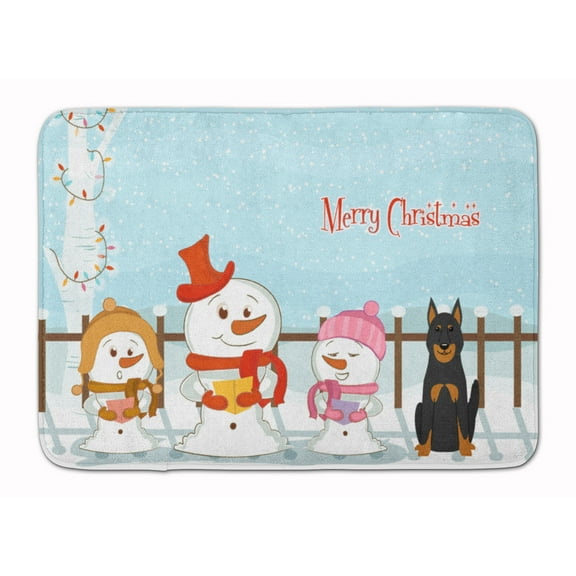 Carolines Treasures BB2411RUG Merry Christmas Beauce Shepherd Dog Machine Washable Memory Foam Mat