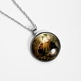 thumbnail image 4 of Saint Patrick's Day Women's Glass Circular Pendant Necklace, 4 of 5