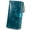 4- Waxed Greenish Blue-Genuine Leather, variant on Women's Genuine Leather Wallet Rfid Blocking Multi Card Holder With Cell Phone Pocket Mothers Day Gifts