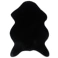 thumbnail image 1 of Moyic Funda para silla de piel de oveja sintética, alfombra cálida de lana peluda, almohadilla para asiento, alfombras lisas y esponjosas de piel Decoración del hogar negro 40 * 60cm Moyic JJ15975-05, 1 of 6