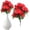 Red, variant on 1 Piece Fake Flower Bouquet Azalea Artificial Flowers Flexible Bendable Stem Soft Touch Petals For Outdoor Porch Patio Garden Decor Yellow