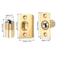 thumbnail image 2 of Unique Bargains Closet Door Ball Catch Ball Latch Adjustable Ball Catches Cabinet Door Beads Lock, Gold 2 Pack, 2 of 5