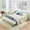 Green, variant on Full Size Upholstered Daybed, 3-in-1 Convertible Sofa Bed with Pull Out Trundle and Side Storage, Tufted Button Backrest for Small Space Living Room Guest Room, Green