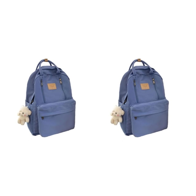 Qarigey escolar multifuncional con múltiples compartimentos que organizan elementos esenciales de hombro azul 32 * 12 * 42 cm azul 32*12*42cm 2Conjunto