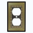 thumbnail image 2 of Metal Light Switch Plate Cover Elegant Victorian Black Green Frame FRA056, 2 of 13