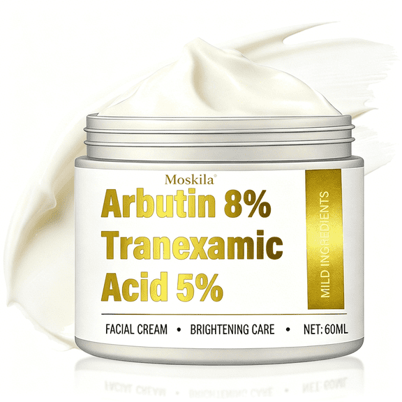 Tranexamic Acid for Face,Gentle Formula-Daily Brightening Facial Cream for Radiant Complexion Under Makeup,60ML