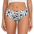 thumbnail image 1 of Fotbe Black Footprints Calzones Estampados para Mujer – Ropa Interior de Algodón, Cómoda, Suave y Elástica-Large, 1 of 6