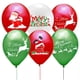 thumbnail image 4 of 10/21 piezas de globos de látex cromados dorados, verdes oscuros y rojos de alce de Papá Noel para Navidad, Año Nuevo 2024, decoración para fiestas en el hogar, 4 of 5