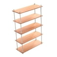 thumbnail image 2 of lionlar 1/6 Bookshelf Simulation Metal Frame Multilayer Scene Layout Props Gifts 5 Tier Long, 2 of 9