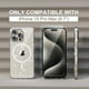 thumbnail image 2 of Funda Choiche para iPhone 15 Pro Max con purpurina magnética transparente, 2 of 8