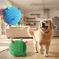 thumbnail image 7 of Squeaky Plush Dog Ball Toy with Bell 6.3 Inch Soft Interactive Fetch Toy for Small & Medium Dogs Lightweight Chew Toy for Puppies Light Chewers Indoor Training & Play, 7 of 7