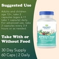 thumbnail image 3 of RidgeCrest Herbals AirwayClear, Lung Health and Breathing Support Supplements with Schisandra Fruit, Cassia Bark and Ginger Root, Sinus, Mucus Support, Gluten Free (60 Vegan Caps, 30 Serv), 3 of 7