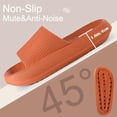 thumbnail image 4 of Women's Thick Platform Cloud Slippers Yellow Orange orange, 4 of 5