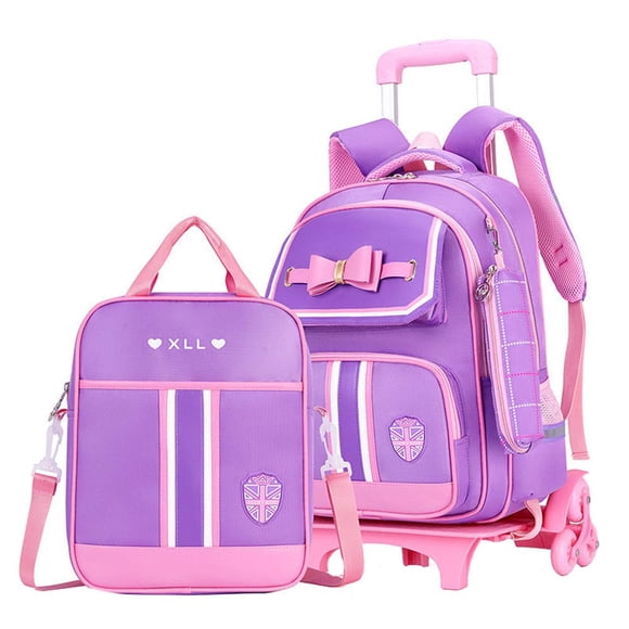 Mochila con ruedas MITOWERMI para niñas, mochilas escolares