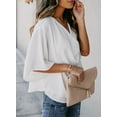 thumbnail image 4 of LEZMORE Womens Blouses and Tops Short Sleeve Chiffon Shirts and Tops, 4 of 6