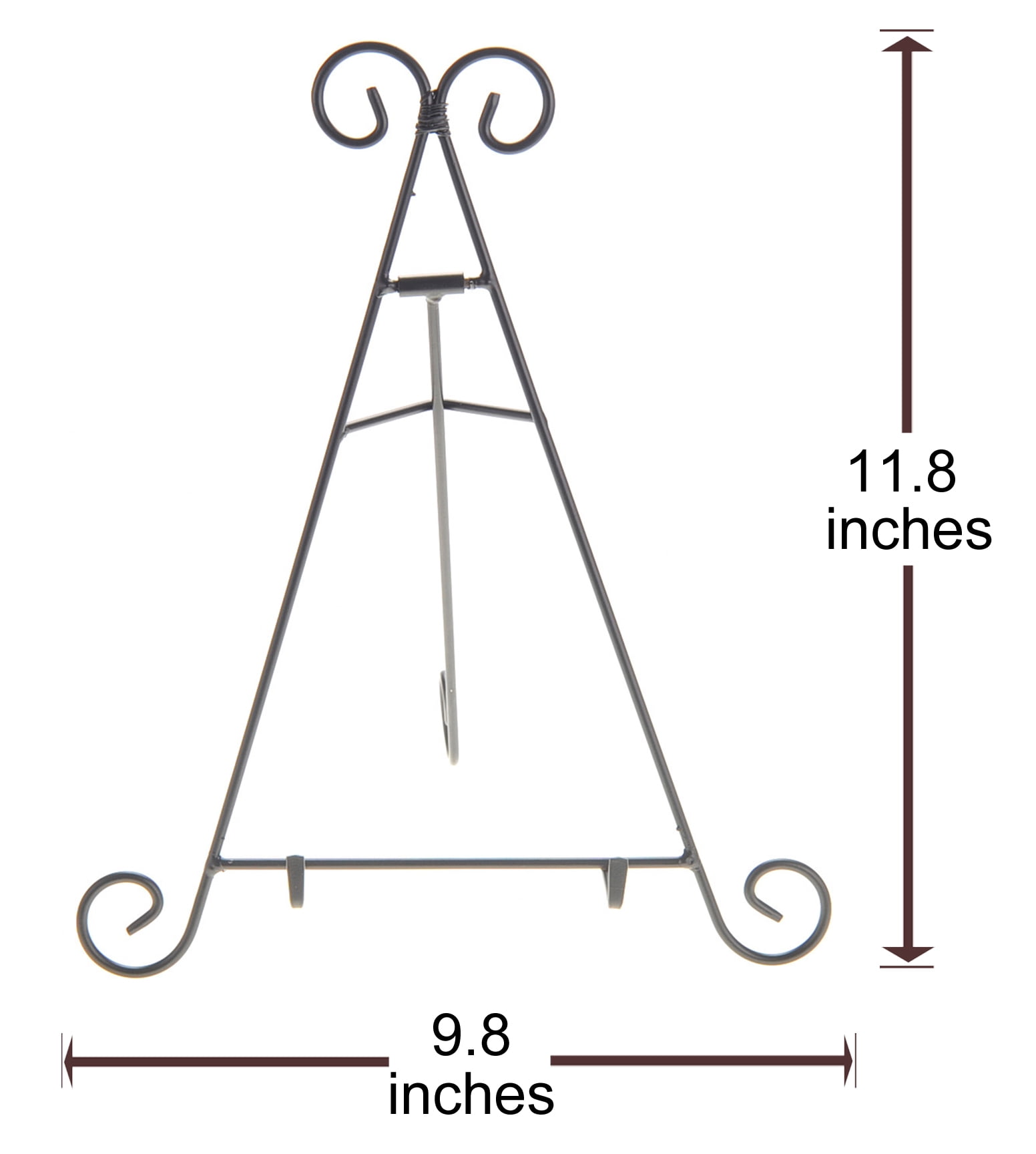 TechWonder 9" Black Iron Display Stand - Black