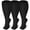 Black, variant on 3 Pairs Medical Sport Plus Size Compression Socks - 20-30mmHg Graduated Knee-High Support for Men & Women, Ideal for Soccer, Running, and Nurses