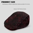 thumbnail image 4 of Chririnla Lightweight Beret Hat for Fishing Party, Spider Web Design Polyester Adjustable Newsboy Hat All-Season, 4 of 4
