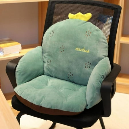 

Multicolored Cartoon Non-Slip Semi-Enclosed Chair Cushion Ultra Soft Plush Seat Office Home Siamese Cushion With Fruit Pattern