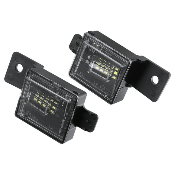 Unique Bargains 1 Pair 6000K White LED License Plate Light Assembly 23251664 23251665 2835SMD for Chevy Silverado 1500
